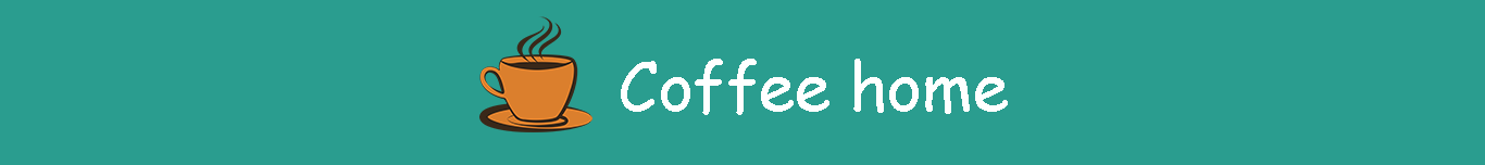 Brown Coffee Logo with text Coffee Home